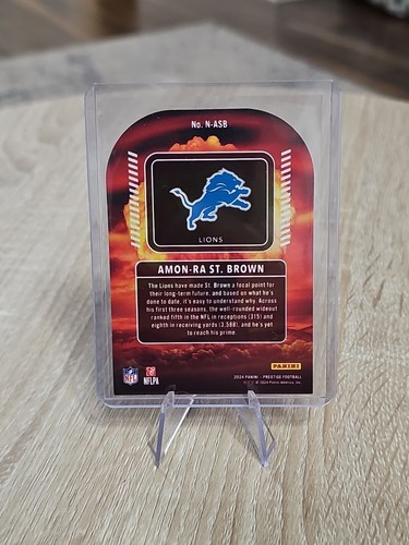 2024 PANINI PRESTIGE (#N-ASB) - NUCLEAR INSERT (SSP) - AMON-RA ST. BROWN - Picture 2 of 2