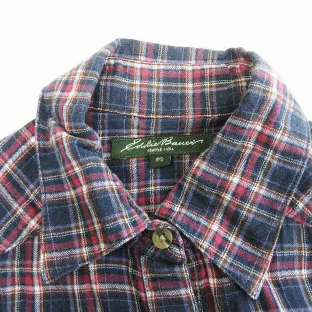 Eddie Bauer Shirt Long Sleeve Check Cotton Red S GY09 Used Eddie Bauer Shirt Long Sleeve Check Cotton Red S GY09 Used