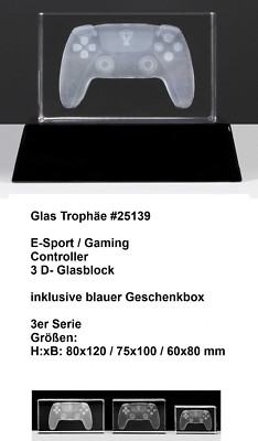 Gaming, E-Sport, Computerspiele verschiedene Figuren mit Gravur (Pokale Nintendo