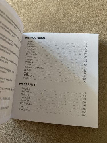 Michael Kors Watch Unfilled Open International Warranty Guarantee Booklet - Picture 4 of 8