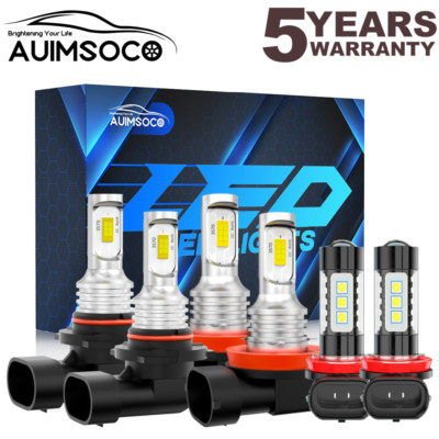 For Nissan Pathfinder Sport Utility 4-Door 2013-2016 LED Headlight & Fog Bulbs