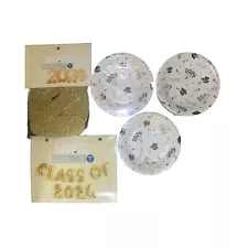 2024 Graduation Decorations-Table Decor, Banner, 60 Plates New And Sealed