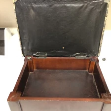 Vintage Sewing Foot Stool/Storage, Hinged Top, Tapastry Fabric