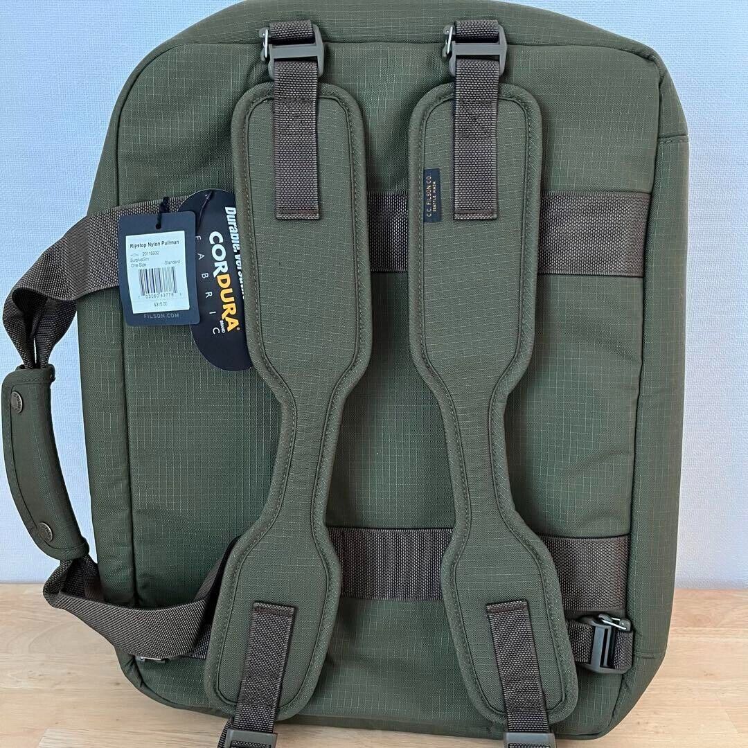 FILSON RIPSTOP NYLON PULLMAN 3Way Bag Backpack Surplus Green FILSON RIPSTOP NYLON PULLMAN 3Way Bag Backpack Surplus Green