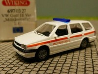 1/87 Wiking Vw Golf Variant Iii MilitäRstreife 697 03 B