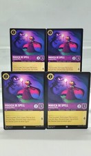 Disney Lorcana Magica De Spell - Ambitious Witch 48/204 4 Cards Playset Into the