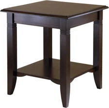 Nolan End Table, for Living Room, Bedroom, Cappuccino