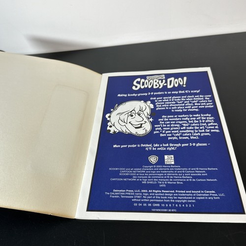 SCOOBY-DOO 3-D BOOK TO COLOR, Hanna-Barbera Dalmatian Press BRAND NEW, UNUSED - Picture 10 of 11