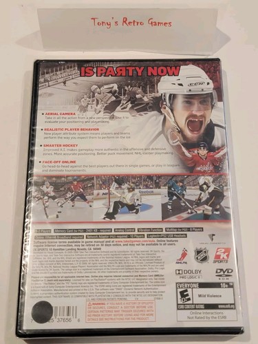 NHL 2K10 Sports PS2 PlayStation 2 - Brand New Factory Sealed Y-FOLD - NOT MINT - Picture 2 of 6