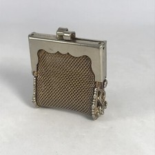 Antique German Mesh Coin Purse Mini With Missing Chain 1.5 X 1.5 Inches