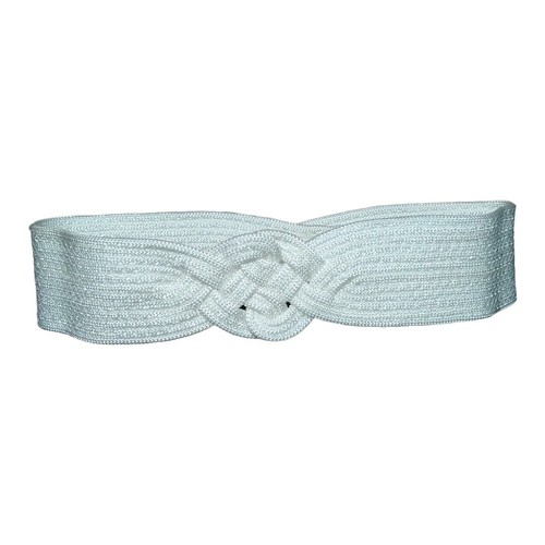 Vintage 80s (?) Motion East belt size ML 1980s Vintage Gold Tone Belt by Motion East With Floral Belt  main image 2