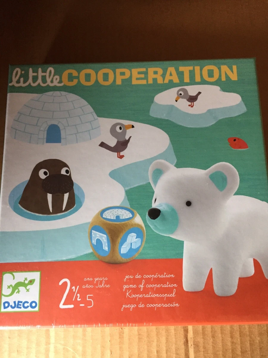 NIB DJECO Little Cooperation game COMPLETE 2 5y Arctic animals toddler preschool