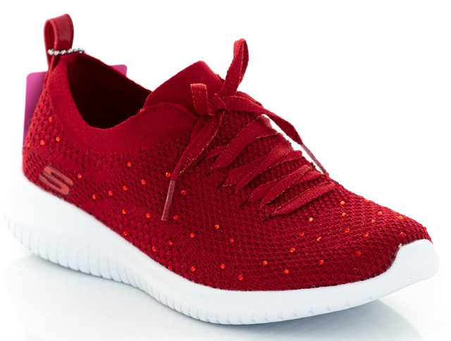 skechers ultra flex red