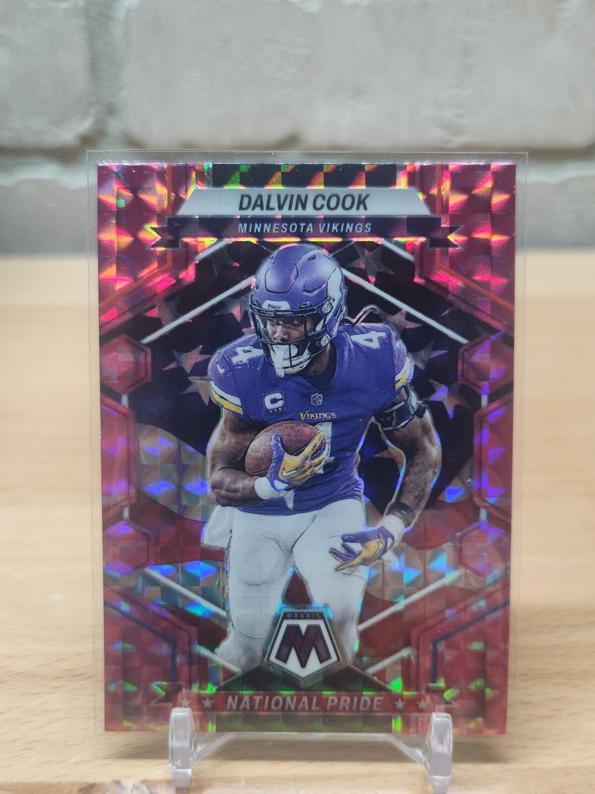 2023 Panini Mosaic - Dalvin Cook #263 Pink Camo National Pride Vikings 