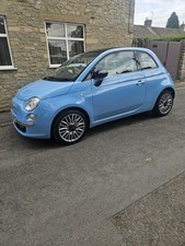 2014 Blue Fiat 500 Cult Twin Air S-A. Immaculate Condition. Full MOT.