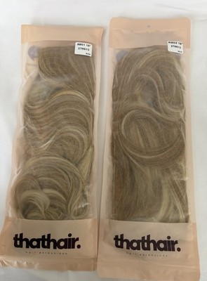 Lot 2 That  Hair Halo Extensions Ivory Blonde Honey Blonde 18 Inch AM02  23H613