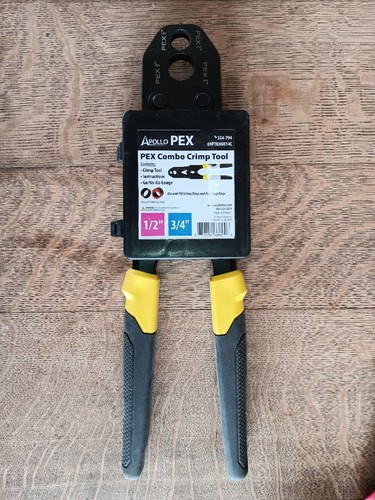 Apollo PEX 69PTKH0014C PEX Combo Crimp Tool 1/2" & 3/4"
