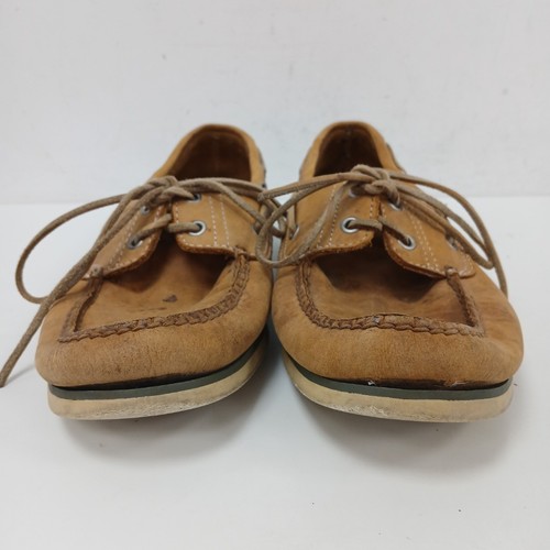 Timberland 71515 Deck Boat Shoes US10.5 UK9.5 Leather Brown Designer RMF07-ER - Picture 2 of 9