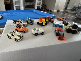 Lot of 16 Vintage Micro Machines Galoob Mixed Lot & Extra Parts