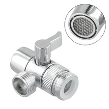 3-Way Diverter-Valve Water Tap Connector Faucet Adapter Kitchen-Sink Splitter
