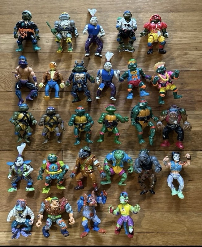 Playmates Toys TMNT Mixed Lot Action Figures 10+ Michelangelo Raphael Donatello