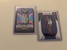 Topps Chrome Anthony Edwards Blue + NBA Hoops Jaden Mcdaniels RC Timberwolves