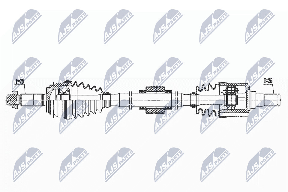 Original NTY Drive Shaft NPW-KA-396 For KIA - Image 4