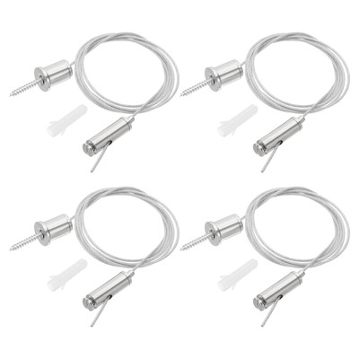 Decken-Hängedraht-Kabel-Set, 1m/3,3ft 4er Set Lichtaufhängekabel-Set, Stil 2