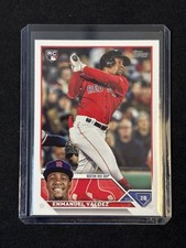 2023 TOPPS BASEBALL CARD UPDATE SERIES RC ENMANUEL VALDEZ #US310 RED SOX FREE SH