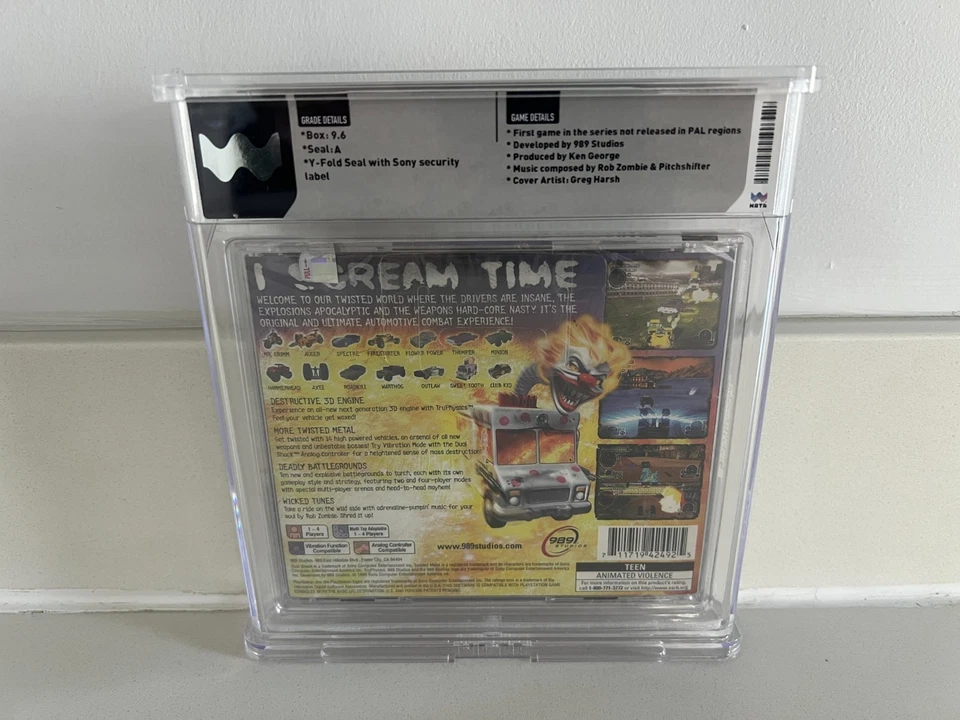 Twisted Metal III (PS1, Playstation 1) WATA 9.6 A New Sealed Graded CGC VGA PSA - Image 2 of 4