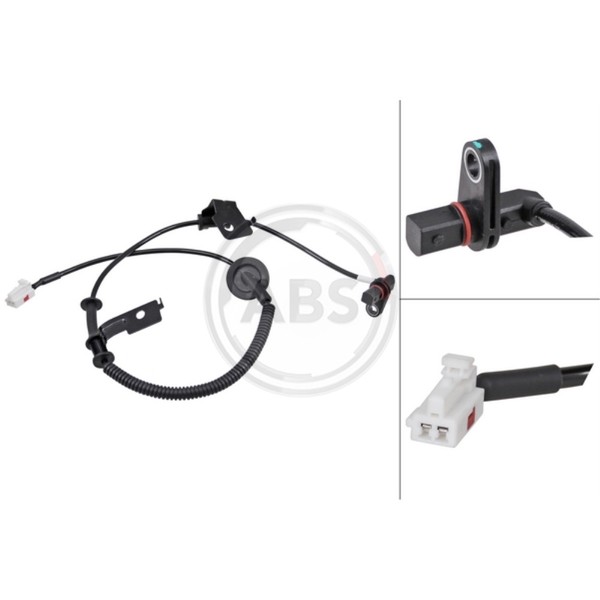 A.B.S. ABS Sensor Raddrehzahl Hinten Links Passend FüR KIA Picanto TA-image