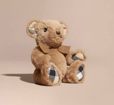 Burberry Thomas Baby Teddy Bear Plush 9.8" Check Detail - RARE, COLLECTIBLE, NIB