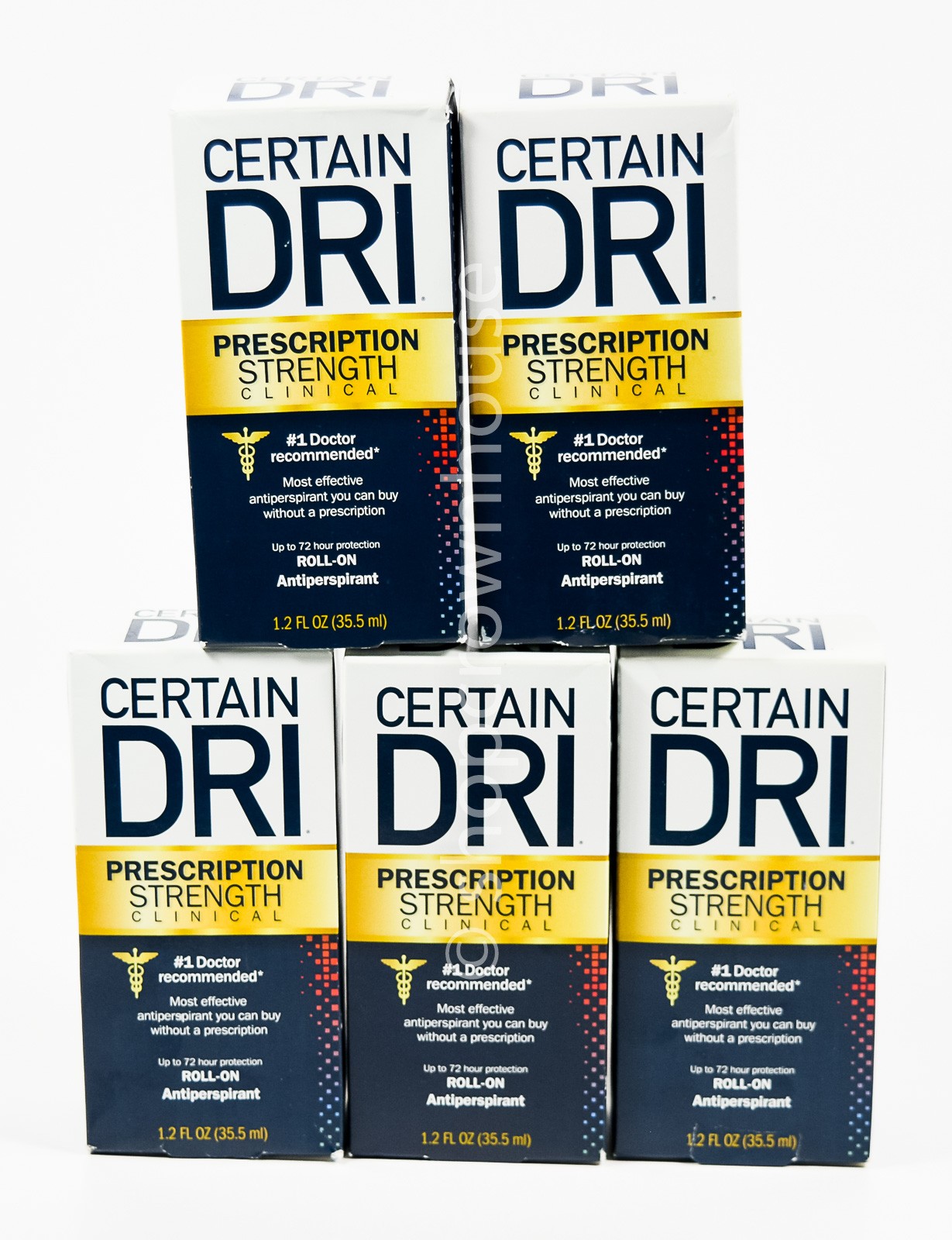 5 CERTAIN DRI Clinical Strength Antiperspirant 1.2oz ROLL-ON deodorant 11/2026