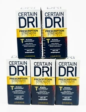 5 CERTAIN DRI Clinical Strength Antiperspirant 1.2oz ROLL-ON deodorant 11/2026