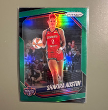Panini 2025 Prizm WNBA Shakira Austin Washington Mystics #81 Green Prizm