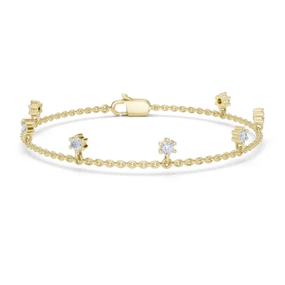 0.77CTW Dainty Floating Lab Grown Diamond Charm Bracelet in 14K Gold - image 1 of 4