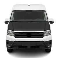 Haubenbra Bonnet Bra Steinschlagschutz FüR VW Crafter 2017-2026 Schwarz 1Tlg