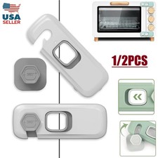 2Pcs Child Proof Refrigerator Lock Fridge Locks for Kids with Sticky Adhesive US