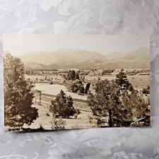 POSTCARD Sanborn c1944 Coaldale Valley + Sangre De Crist Range Colorado Hwy 50