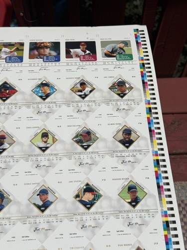 RARE! 2003 Just Memorabilia GOLD UNCUT Sheet 28x40 Hamels Felix Hernandez Cano - Picture 14 of 20