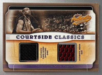 Vince Carter 2001-02 Fleer Authentix NBA Courtside Classics Patch #CC-VC Raptors