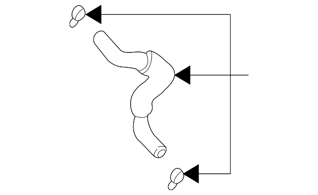 Подлинный всасывающий шланг гидроусилителя руля Nissan Frontier Xterra 2.4 49717-7B400 - Изображение 3 из 4