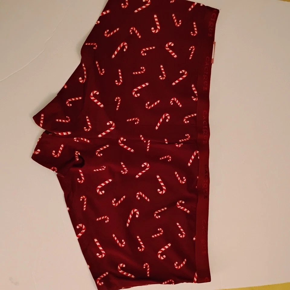 Bragas cortas de algodón cacique para niños bastón de caramelo de Navidad talla 18/20 Foto 2 de 4