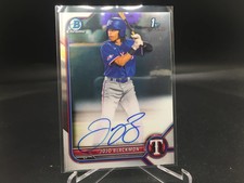 Jojo Blackmon 2022 Bowman Chrome Auto CPA-JBN Rangers 1st