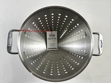 NEW ALL-CLAD 5 Quart Colander 18/10 Stainless Steel Size L Quick Draining $89.95