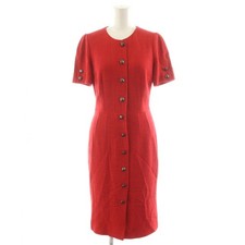 【Dresses】DOLCE & GABBANA Women'S Long Dress Short Sleeve Linen Blend Silk