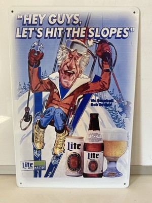 Miller Lite Beer Milwaukee Brewers Metal Sign - Bob Uecker White Sox - High Life