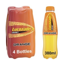 Lucozade Energy Orange 380ml (Pack of 4)