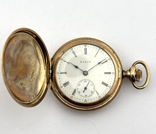 Elgin Antique Mechanical Pocket Watch  7J  0s  GR.320  13498076 NON-WORKING