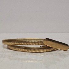 Vintage gold tone stretchy snake chain belt Disco 80s Boho Chic